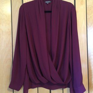 Vince Camuto Blouse, Purple, Long Sleeve XL